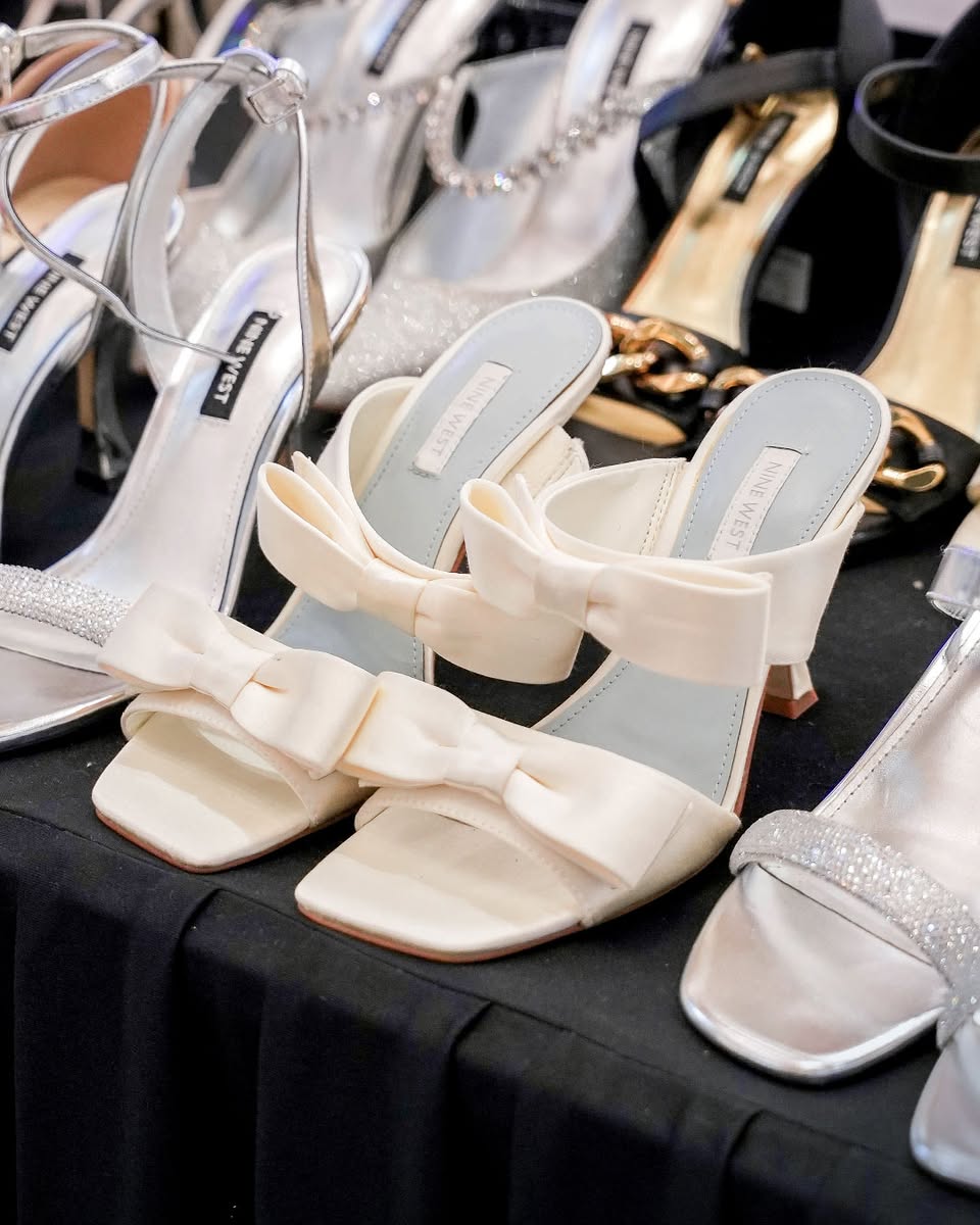 Promotional signage highlighting discounts on premium brands.