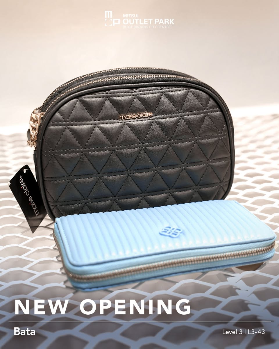 Stylish footwear display at Bata MOP BBCC