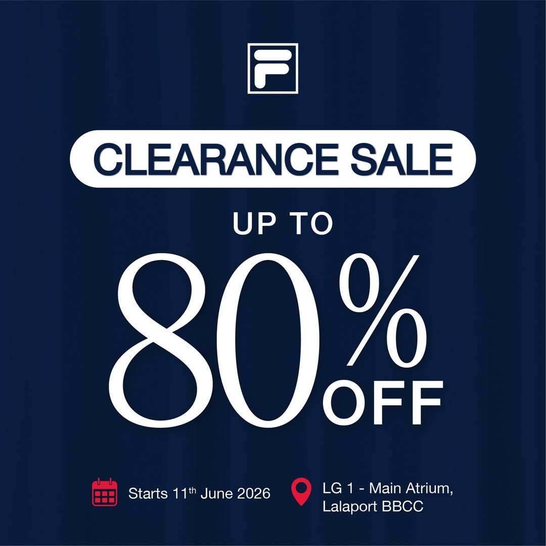 FILA Clearance Fair at LaLaport BBCC with up to 80% off