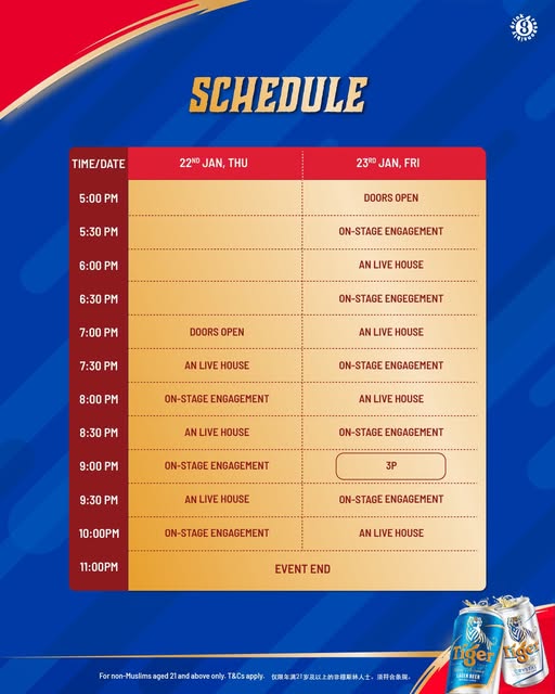 Tiger Crystal complimentary can promotion