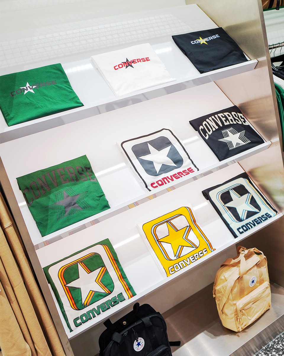 The newly relocated Converse store front