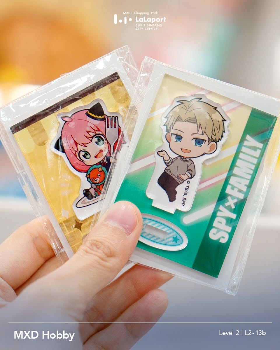 Shelves stocked with diverse anime-themed products