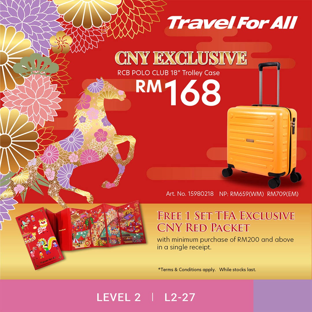 Festive Chinese New Year travel gear and exclusive angpao collection