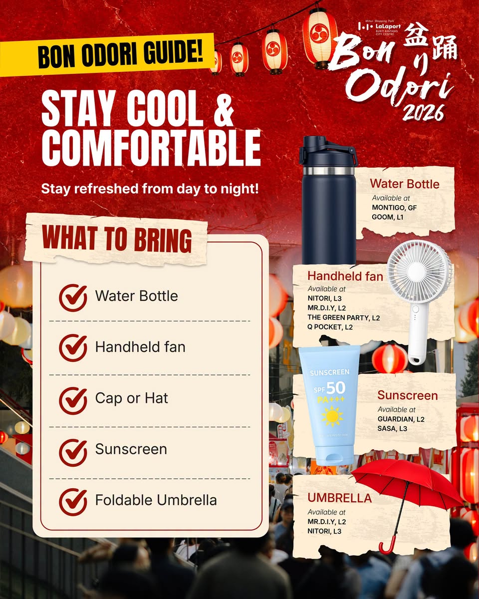 Bon Odori stay cool and comfortable essentials guide