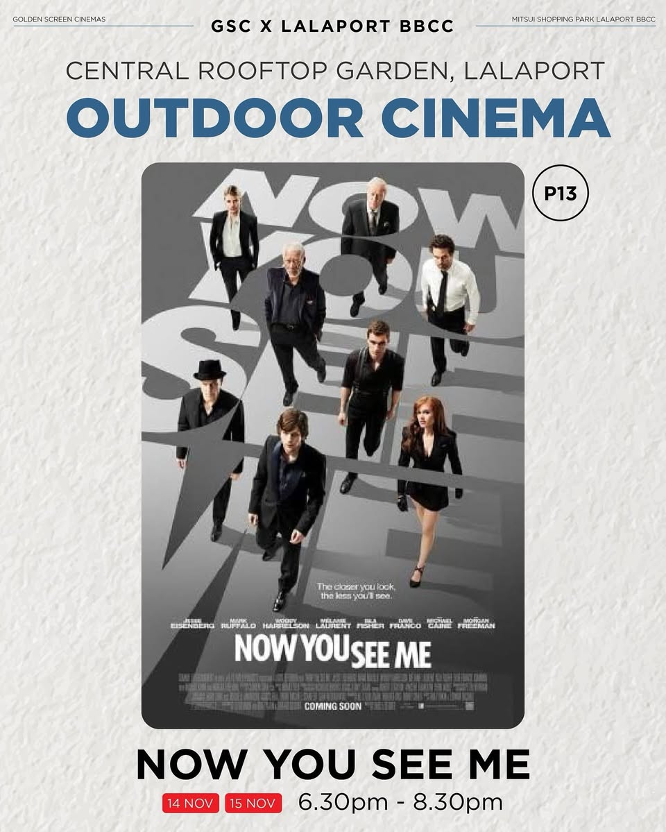 Outdoor cinema setup under the stars at LaLaport BBCC