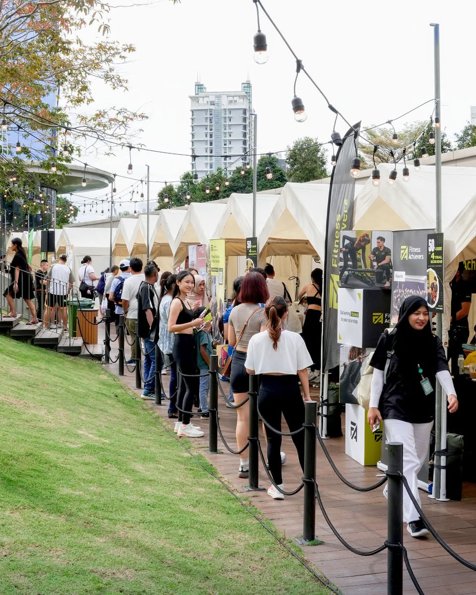 Attendees focusing during a calming breathwork session at MyWellFair 2025
