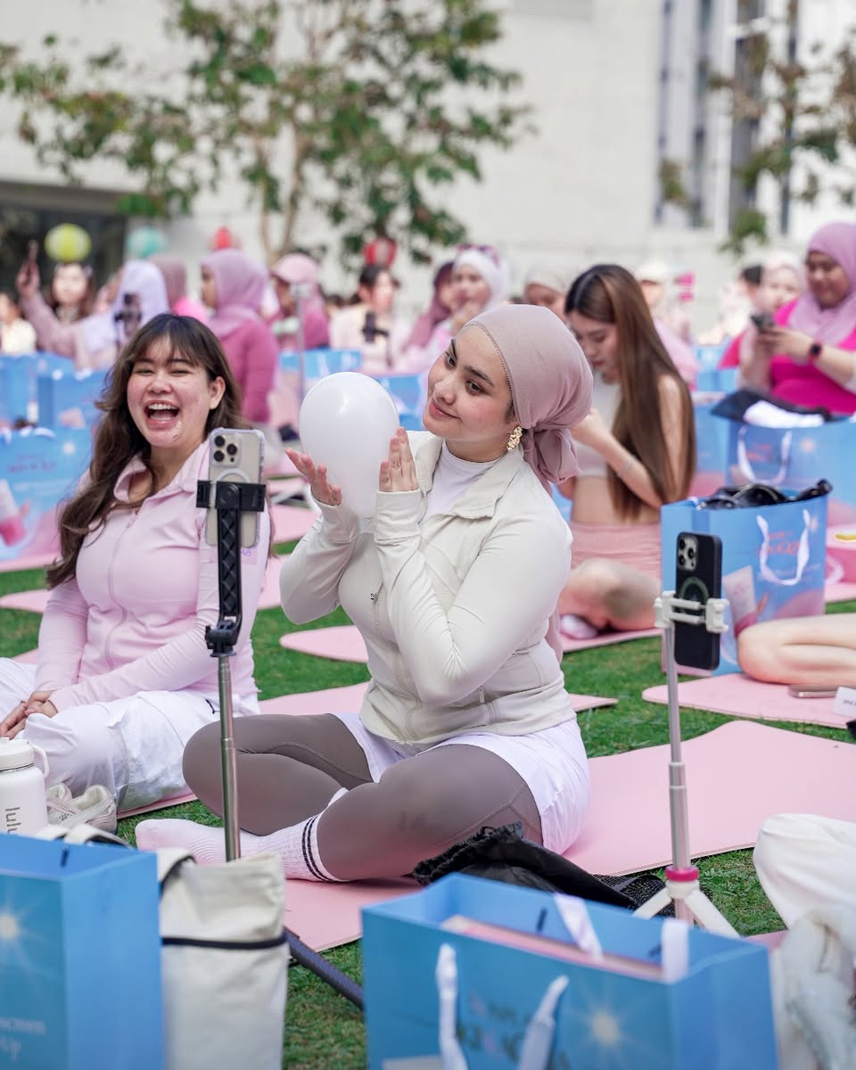 Beauty experts demonstrating skincare tips with Sunplay products