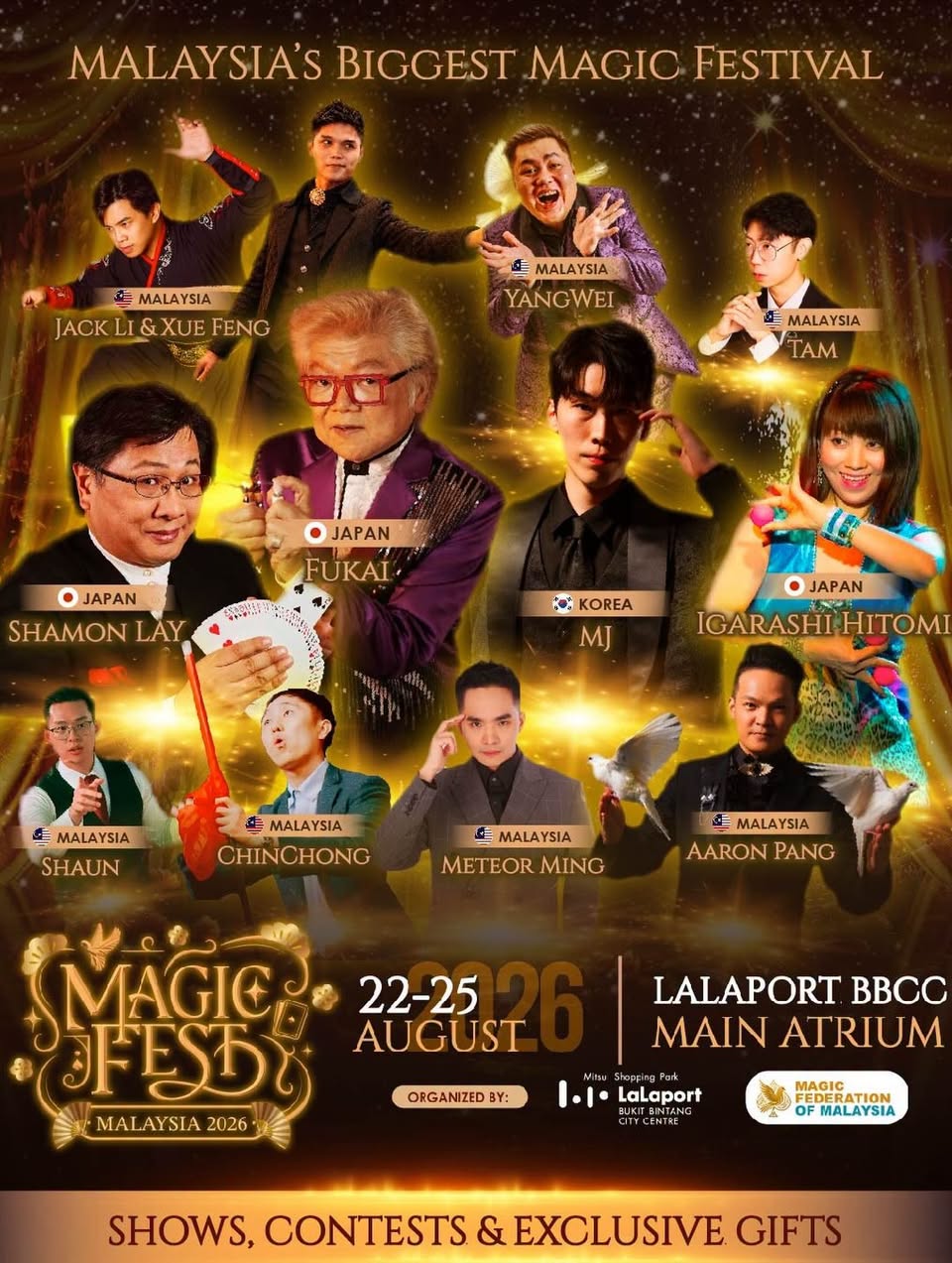 Magic Festival Malaysia 2026 magician lineup