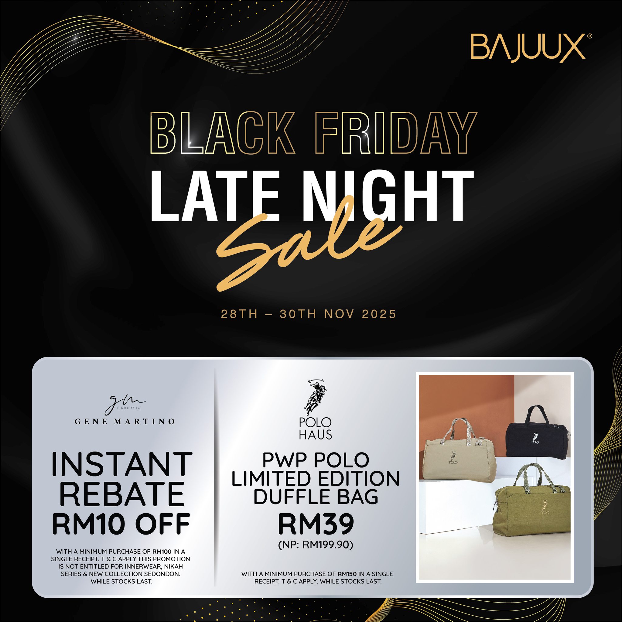 Black Friday shopping bags and discounts