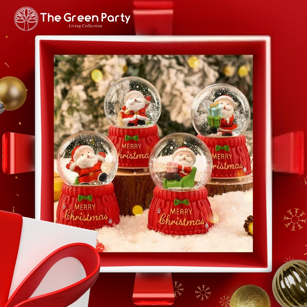 Close-up of cute Christmas-themed toys or ornaments