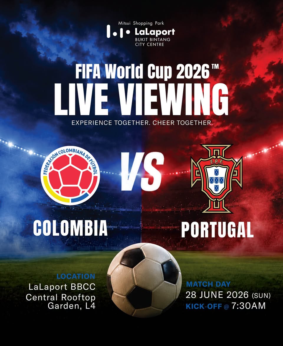 Football fans gathering at LaLaport BBCC rooftop