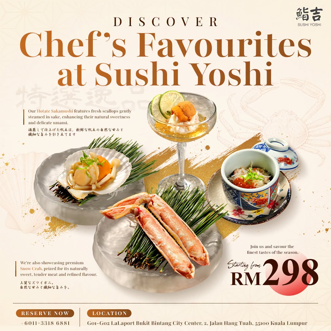 Sushi Yoshi Seasonal Chef's Selection at LaLaport BBCC