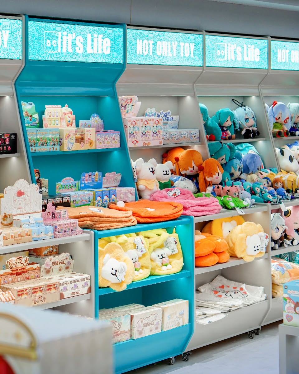 A vibrant display of collectibles at NOT ONLY TOY