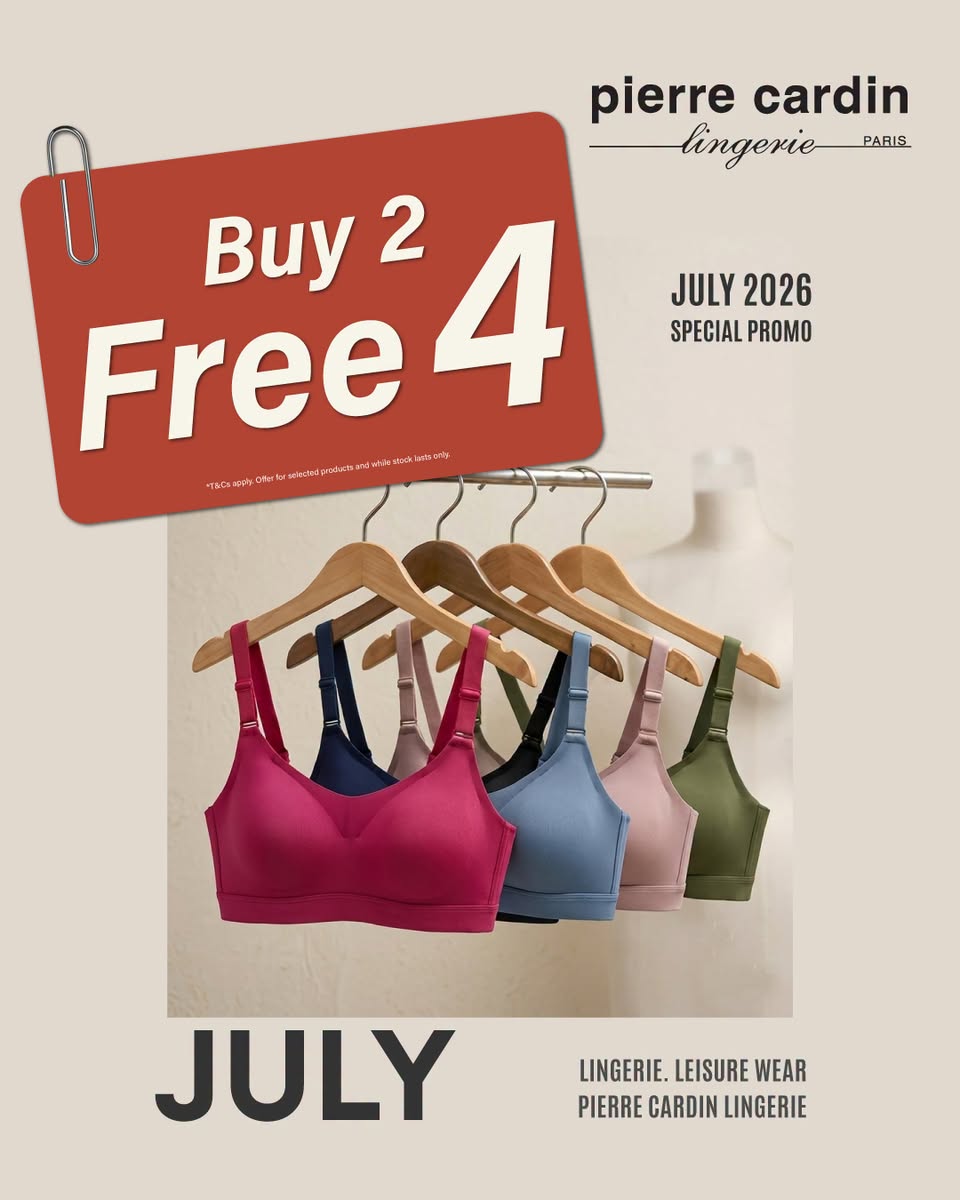 Pierre Cardin Lingerie bras on display