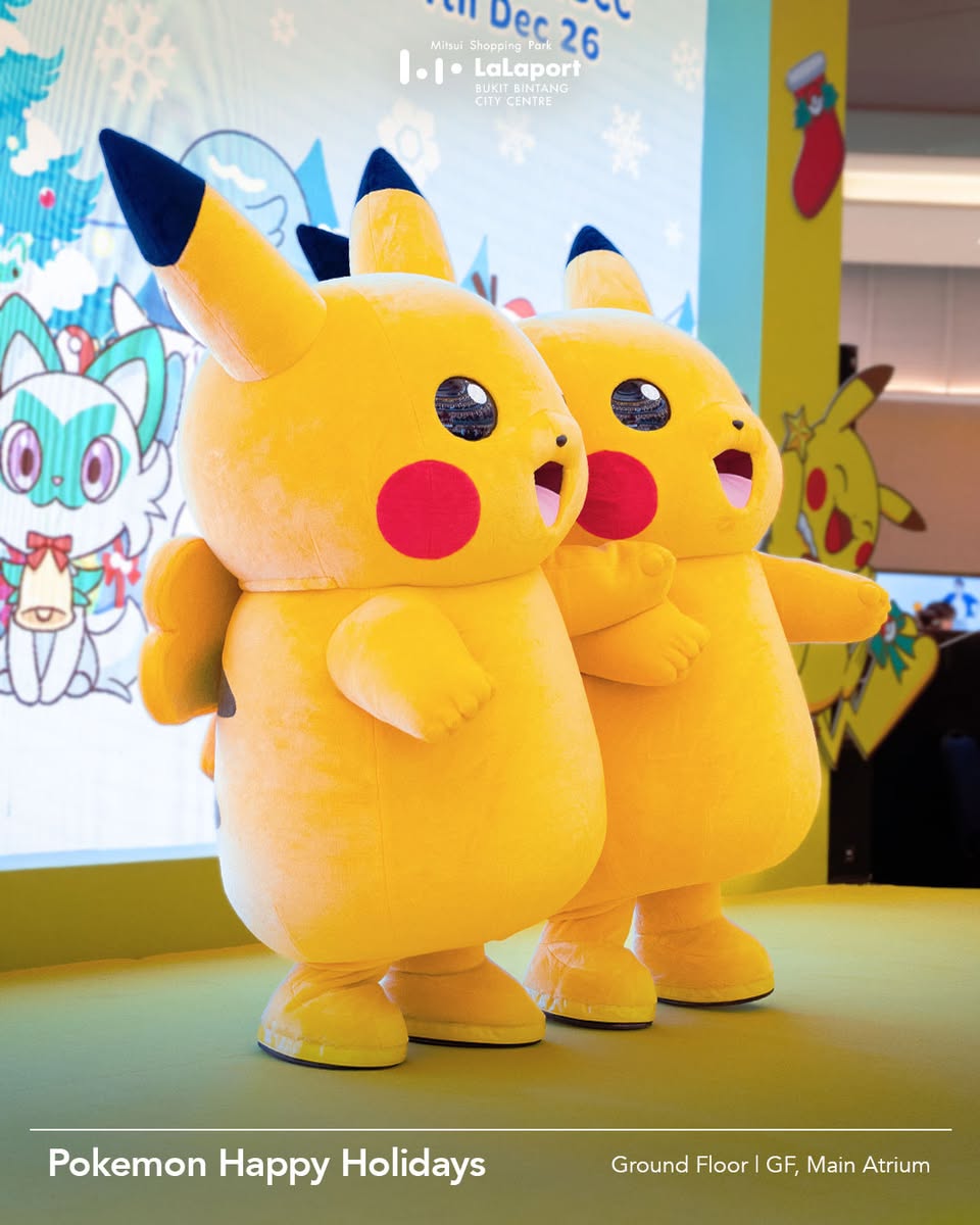 Festive Pokémon display at LaLaport BBCC