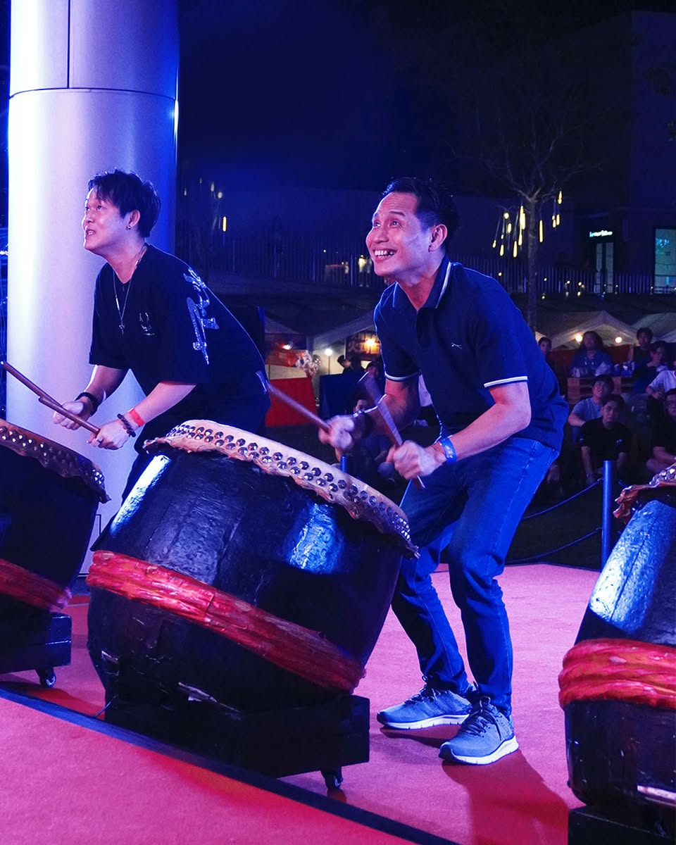 The lively crowd enjoying the Rooftop Fest atmosphere