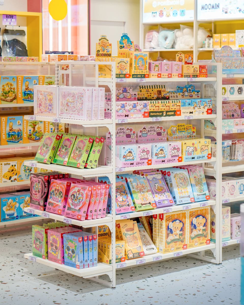 L.O.L Surprise and Pokémon collectibles on display