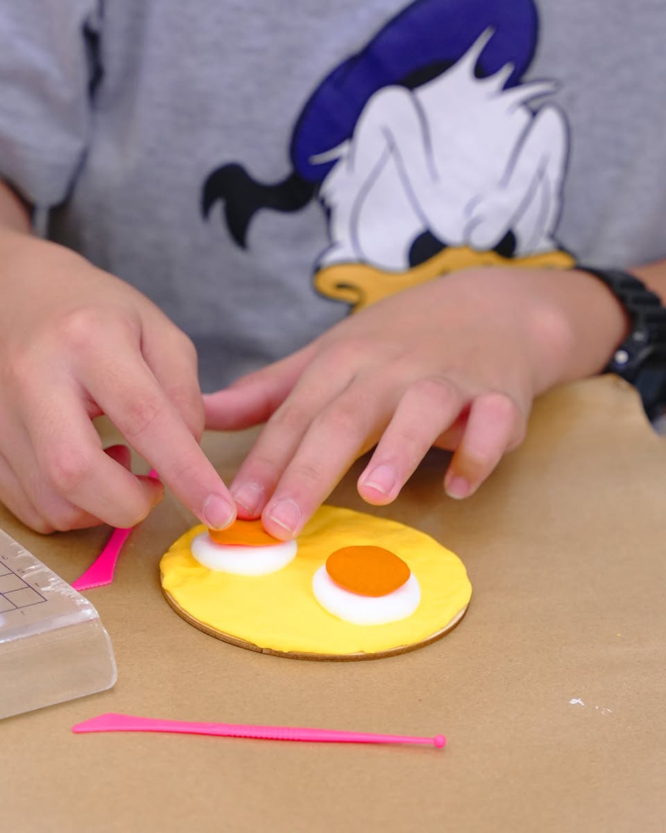 Children participating in a creative workshop