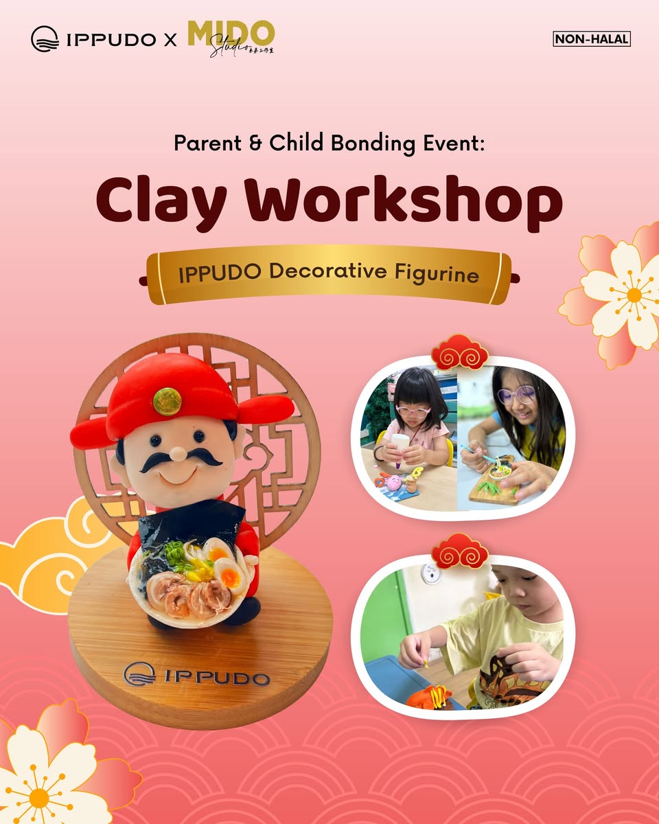 Parents and children participating in a creative clay workshop