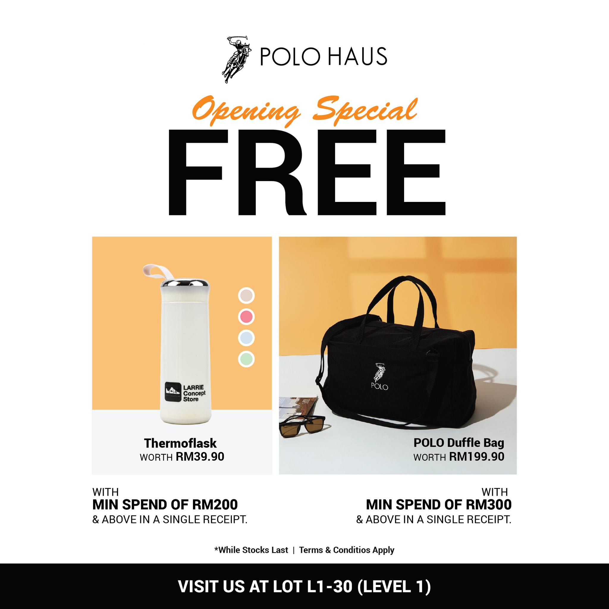 POLO HAUS store entrance at LaLaport