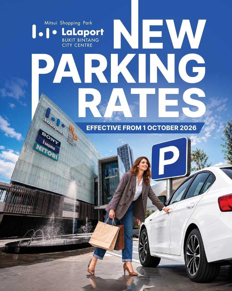 LaLaport Bukit Bintang City Centre new parking rates announcement