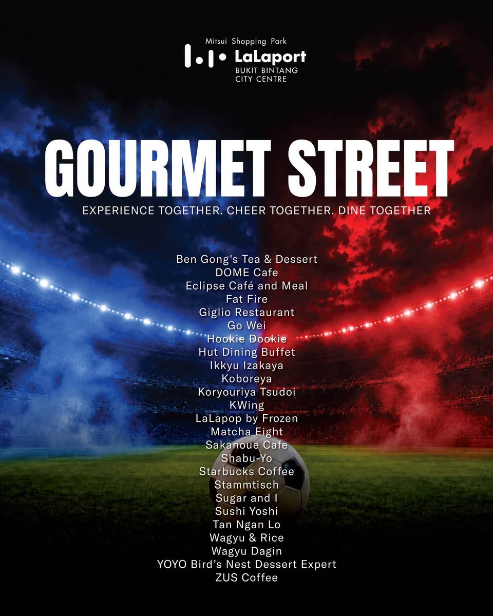 Gourmet Street dining options at LaLaport BBCC