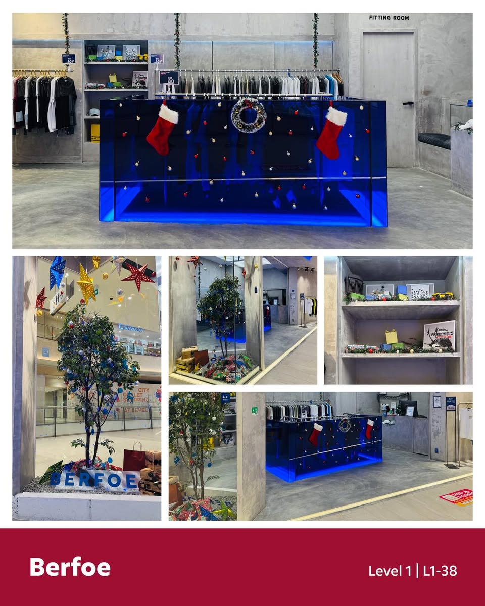 A beautifully decorated Christmas display at LaLaport BBCC.