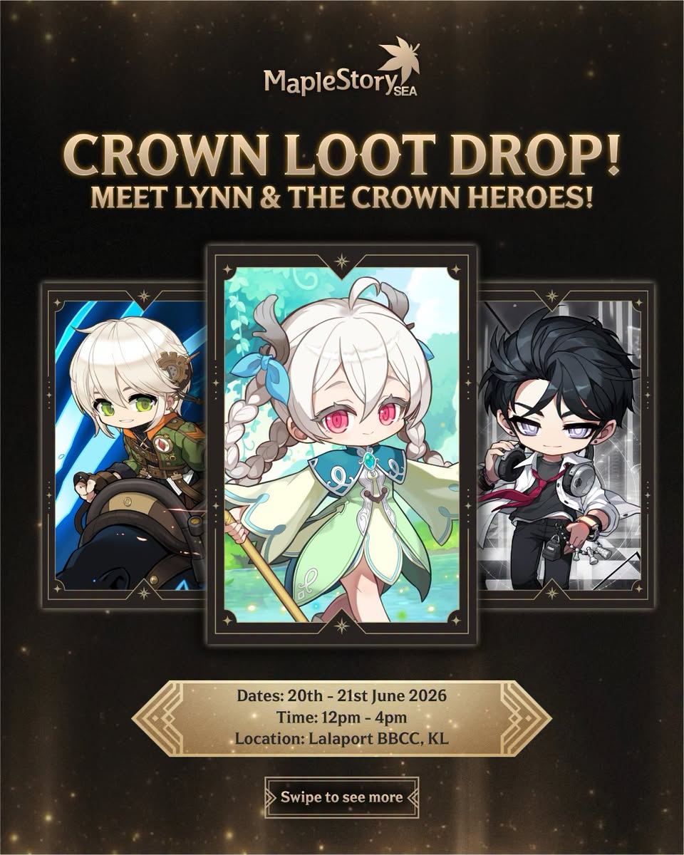 MapleStorySEA Crown Loot Drop at LaLaport BBCC