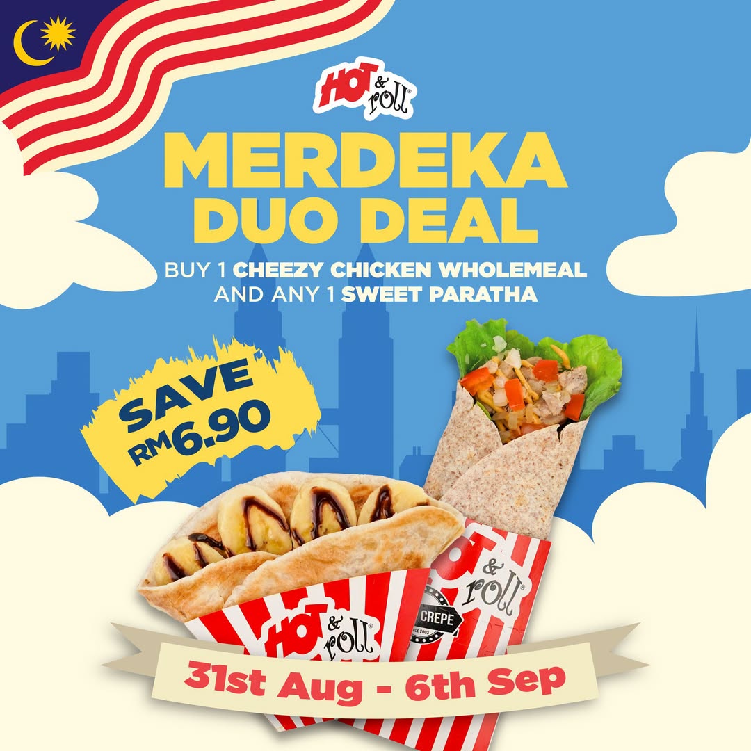 Hot and Roll Merdeka Duo Deal promotion