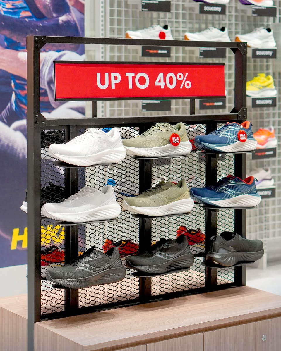 Apparel section at Rev Runnr