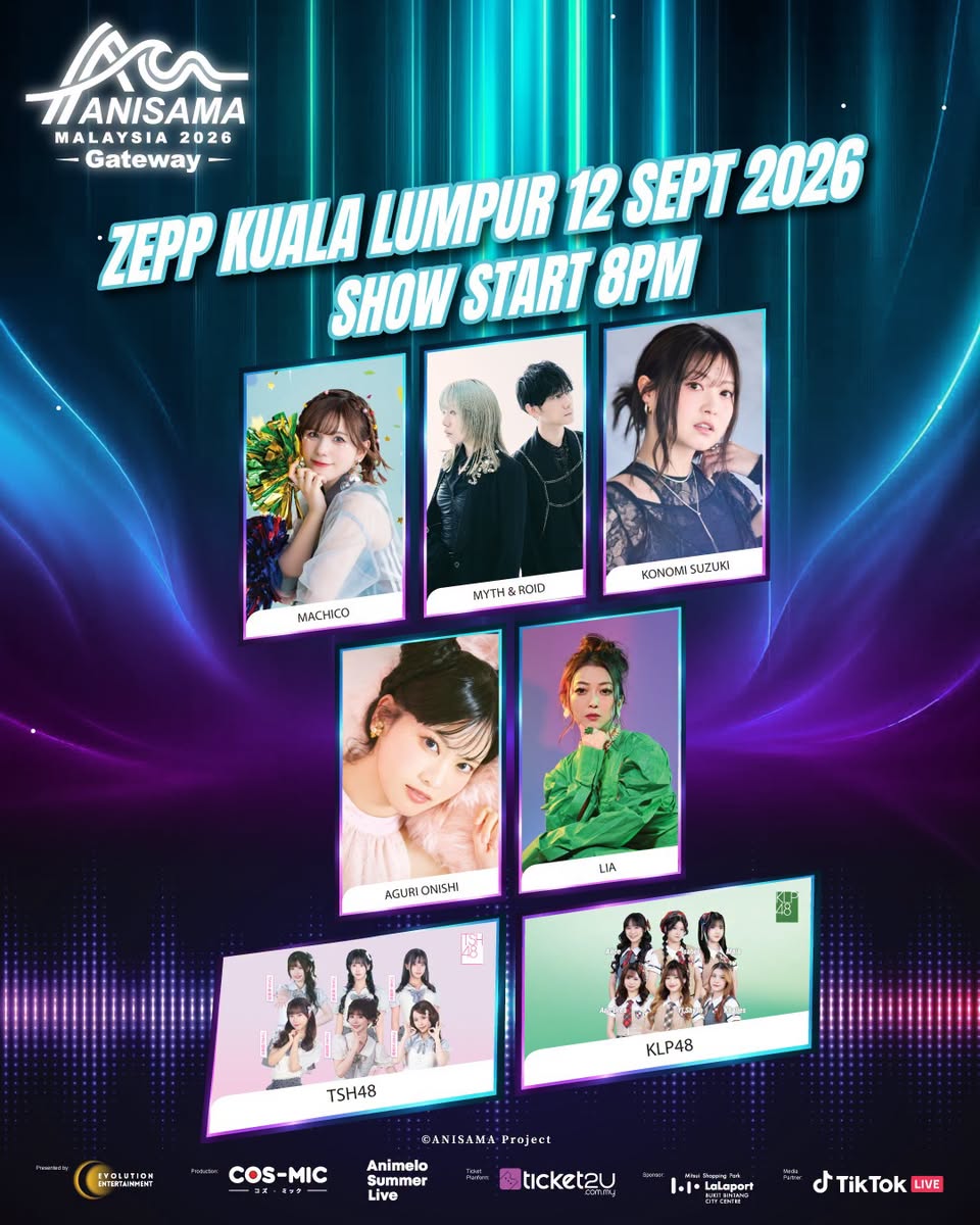 ANISAMA Malaysia 2026 Gateway at Zepp Kuala Lumpur poster