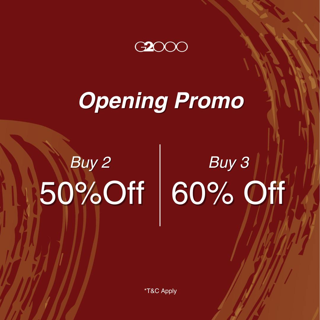 The stylish new G2000 storefront at LaLaport